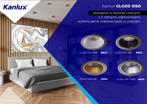 Kanlux GLOZO DSO W/B stropné očko, okrúhle, biele