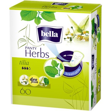Bella Panty Herbs hygienické vložky lipové 60 ks