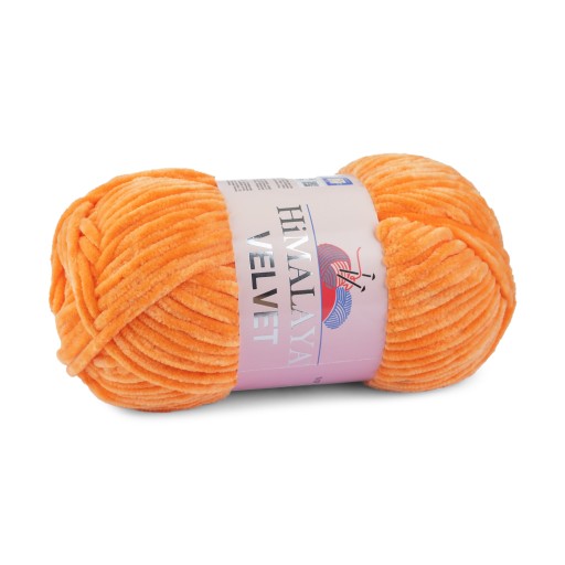 100 g pomarančovej priadze Himalaya Velvet 16