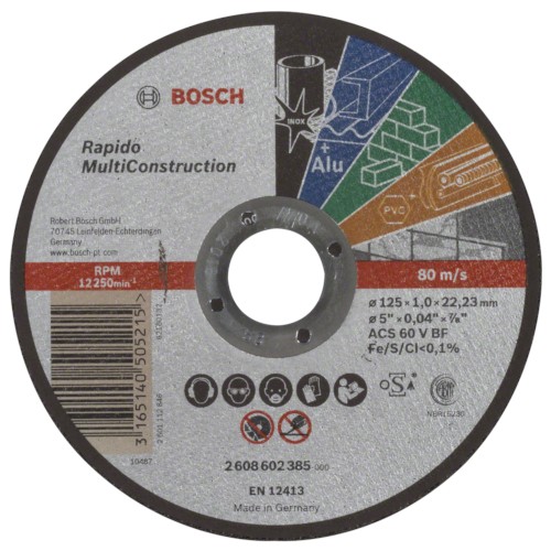 Univerzálny rezací kotúč Bosch 125x1 mm