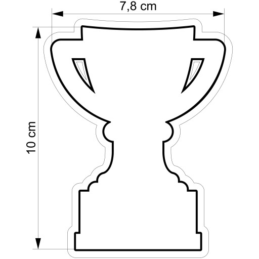 MOLDER Krájač na perník ŠPORT FUTBAL POHÁR Ligy majstrov 10cm
