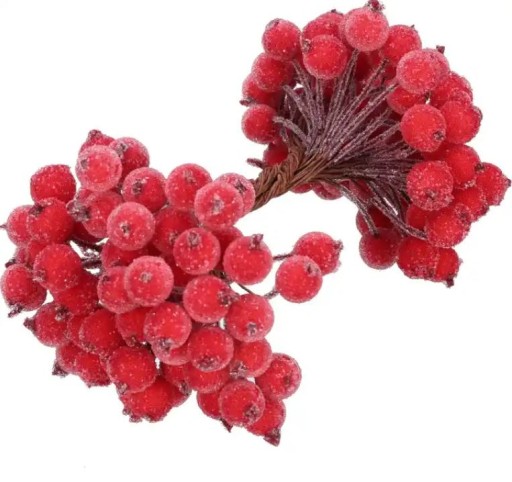 FROST RED UMELÝ Jarabina, 20 ks, ZÁVÄZOK, OZDOBY NA VIANOČNÝ STROMČEK, ČERKY