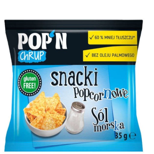 SANTE POP'N CRUP POPCORN SNACKY MORSKÉ SOĽ 35g