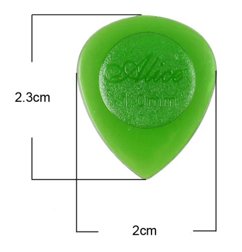 Alice Stubby 100J-S-2 trsátko gitarové 2mm textúrované MALÉ 1 ks.