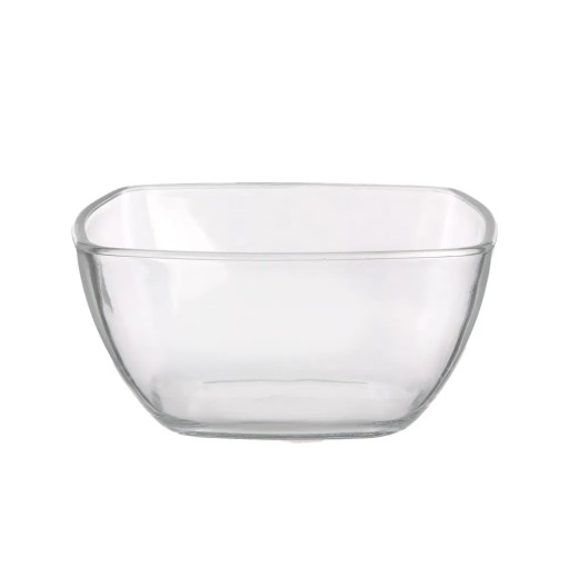 Sklenená šalátová misa na ovocný šalát, štvorcová misa Altom Design 18cm 1,6l