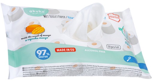 VLHČENÉ PAPIEROVÉ Utierky PRE DETI 2 BALENIE 100 ks