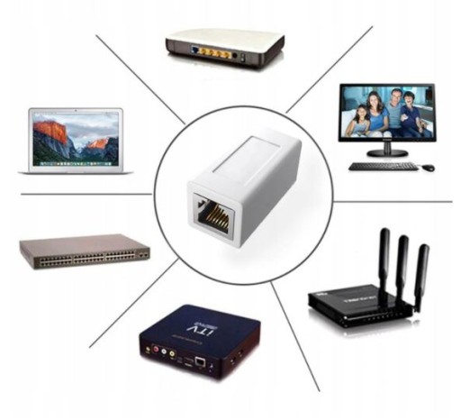 Konektor adaptéra RJ45 Hlaveň 8P8C CAT5E RJ-45
