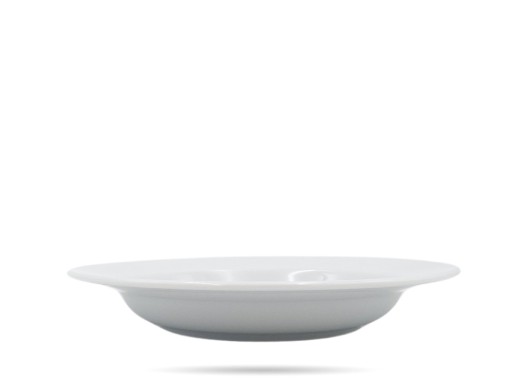 Hlboký tanier 22,5 cm, biely porcelán Kaszub Hel LUBIANA