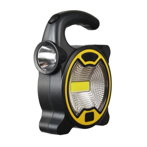 VÝKONNÁ DIELENSKÁ LAMPA COB LED LAMPA S DRŽIAKOM NA BATÉRIU PRŮRUČNÁ