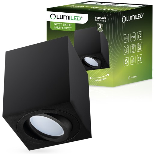 Halogénové stropné stropné svietidlo TUBA SPOT LED Movable Black