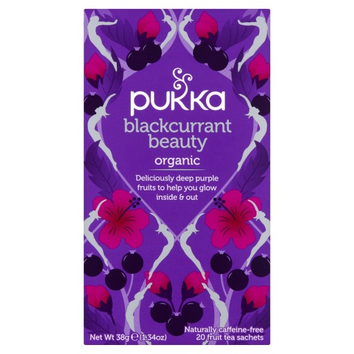 Pukka Blackcurrant Beauty bylinný čaj antioxidanty detox 20 ks 38g