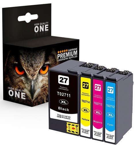 4x ATRAMENT PRE EPSON WF-3620 WF-3640 7110 7610 27XL