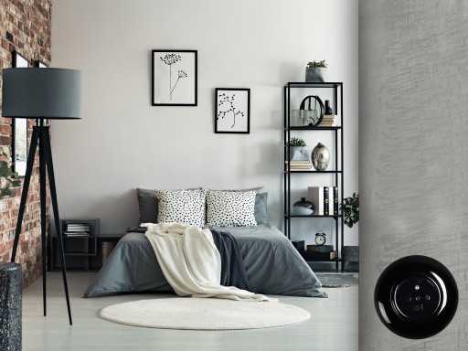 LOFT RETRO KONCOVÝ RÁM ČIERNA JLM