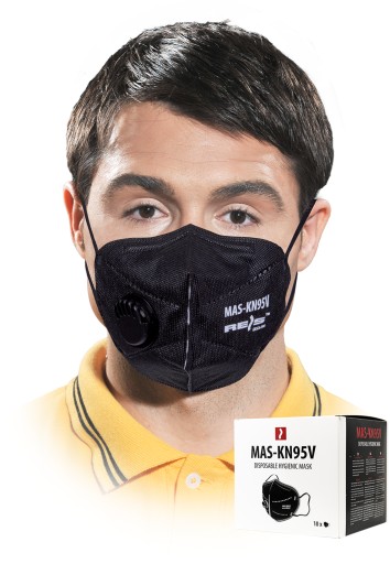 Reis MAS-KN95V B Uni maska hygienická 1 ks.