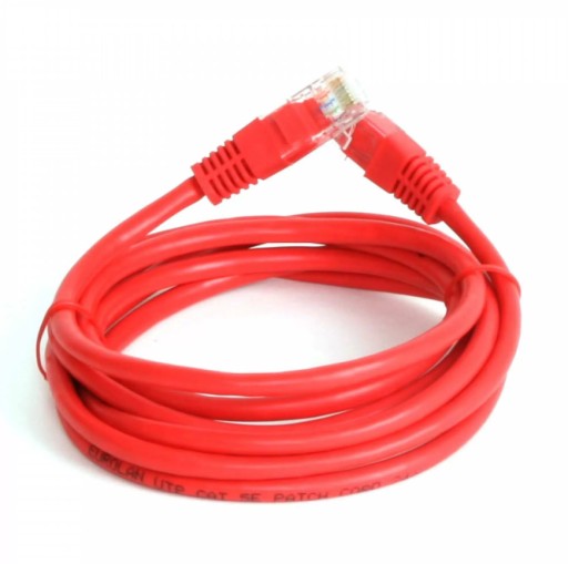 LAN ETHERNET RJ45 CAT5E UTP LAN KÁBEL 1,5M červený