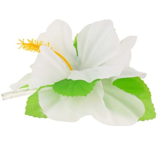 HAVAJSKÝ klip aloha záhradné KVETY biele kvety