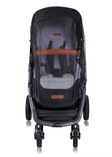 Mio bebe VEĽKÁ+ SIEŤKA NA KOMÁRIU na kočík a gondolu, ČIERNA