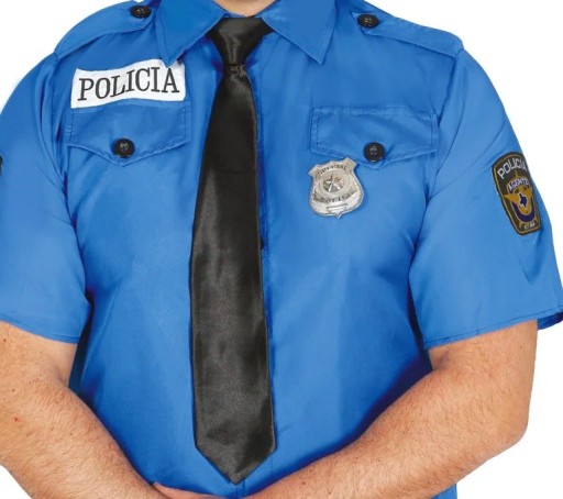 Čierna kravata ku karnevalovému kostýmu, 47 cm