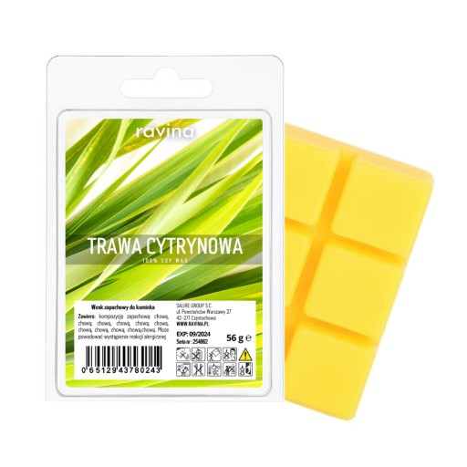 Krbový vosk s vôňou citrónovej trávy