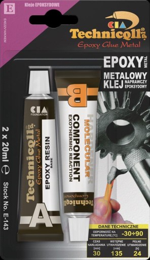 Epoxidové lepidlo na kov 2x20ml CS2