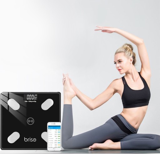 MODERNÁ CHYTRÁ KÚPEĽŇOVÁ VÁHA ANALYTICKÉHO SKLA 25v1 BLUETOOTH BATÉRIE