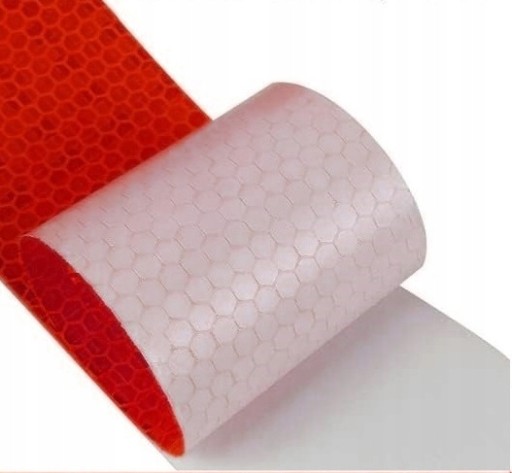 REFLEXNÁ PÁSKA ČERVENÁ VOŠTINA 2,5CM