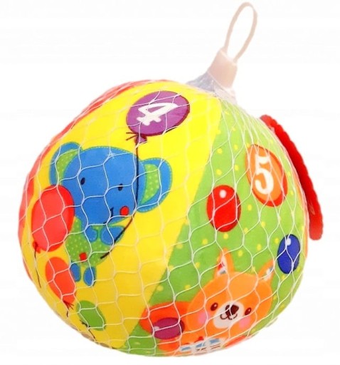 HLADKÁČKA LOPTIČKÁ 12CM, MÄKKÝ PLYŠ, S ZVONČKOM