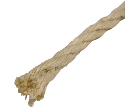 JUTOVÉ LANO, točené plachtárske lano, biele, 5mm, 10M