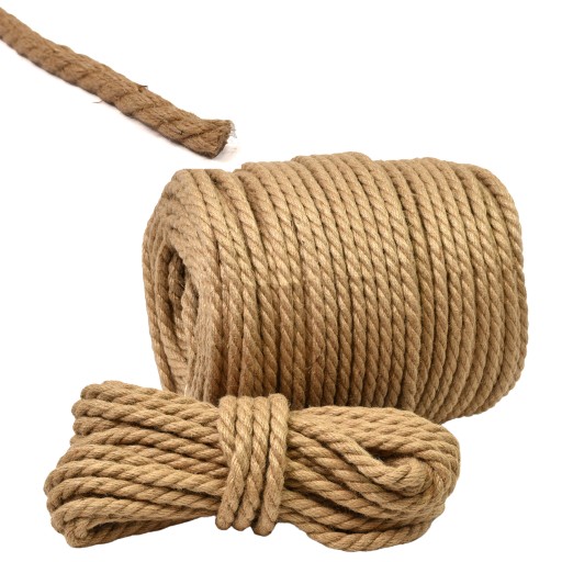 Jutové lano Stavebné lano Hrubé lano ROPE 16mm - 5m SILNÉ