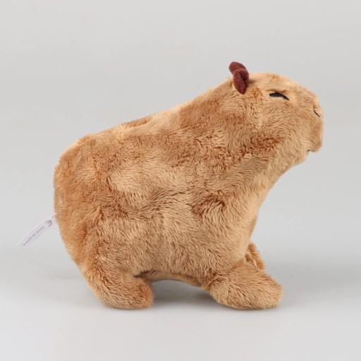 PLYŠOVÉ ZVIERATKÁ, REALISTICKÉ PLYŠOVÉ HRAČKY, PLYŠ KAPYBARA, 19 CM