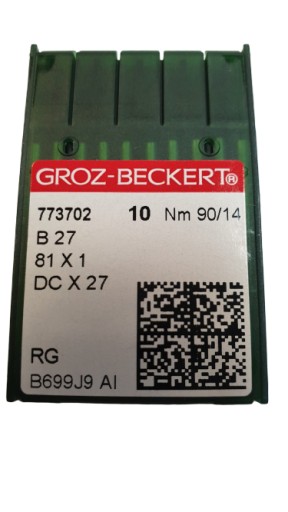 Strojové ihly. okrúhly overlock B27 10 ks R