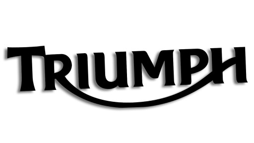Vysekaná nálepka TRIUMPH, čierna