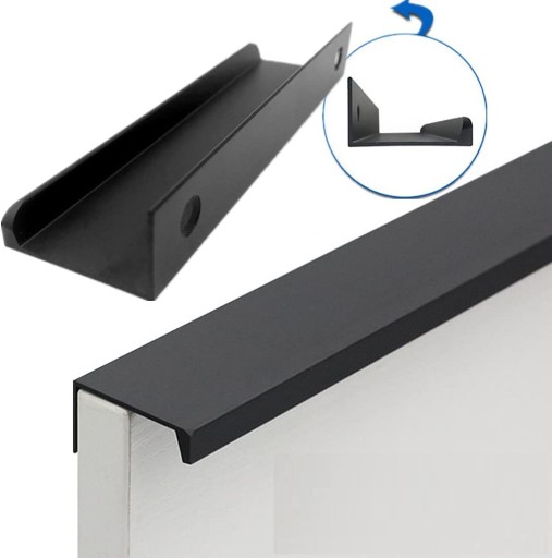 HRANA MATNÁ ČIERNA ÚCHYTKA NÁBYTKOV LOFT 120 mm