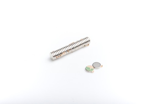 Neodymový magnet MW 10x2 N38 s lepidlom 3M 10 ks.