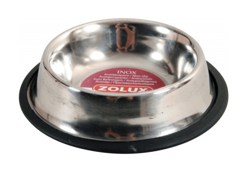 OCEĽOVÁ MISKA PRE PSA A MAČKU 29 CM 1,8 L PROTISKLUZ.