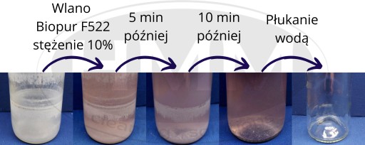 Biopur F522 1l Tekutý prostriedok na OBKLADY DO KÚPEĽNE ODVÁPŇOVAČ NA HRDZU SILNÁ KYSELINA