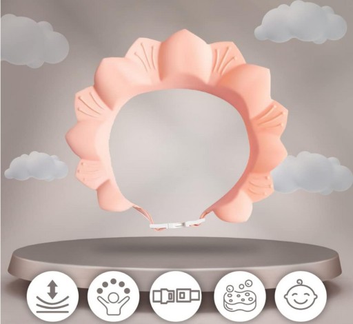 Brim Bath Cover Sada špongie na umývanie vlasov Modrá