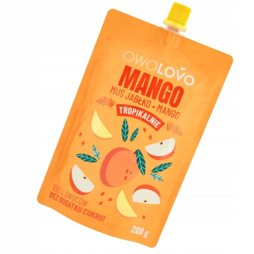 OWOLOVO jablko MANGO 200 Tropická pena pre deti