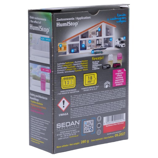 SEDAN Vložka do absorbéra vysúšadla HUMISTOP 280g