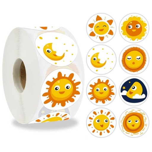 Motivačné nálepky pre deti, 100 kusov, 2,5 cm