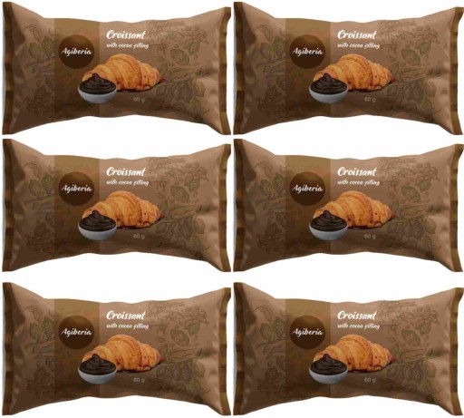 (6x) AGIBERIA Kakaový croissant 60g