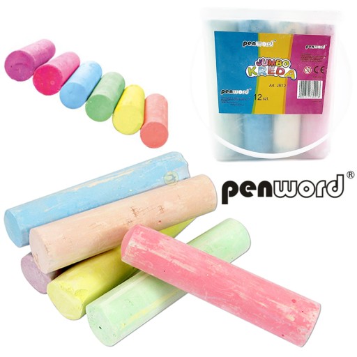 JUMBO COLOR CESTNÁ KRIEDA VO VEDRKU 12 KS.