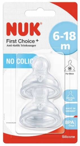 NUK PRVÝ VÝBER + CUVNÍK NA FĽAŠU 6-18M M 2KS