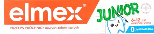Elmex Junior zubná pasta 6-12 rokov 75 ml