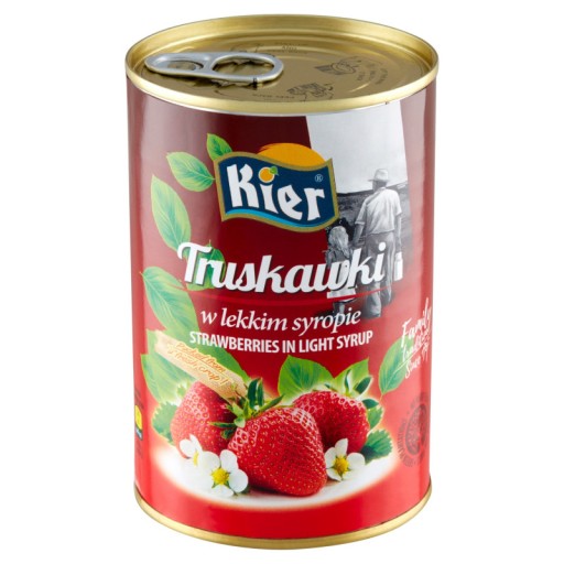 KIER jahody v jahodovom sirupe Light 410 g