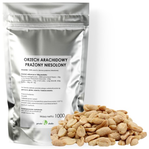 ARAŠIDY ARAŠIDY pražené bez soli, 1 kg