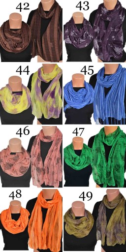 SCARF SCARF SCARF Elegantná tenká šatka