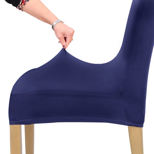 POTAH NA STOLIČKU, NÁMORNÍCKA MODRÁ, ELASTICKÉ, UNIVERZÁLNE, UNIVERZÁLNE POTAHY