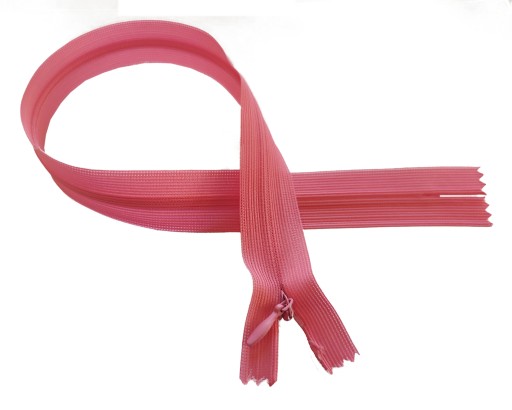 40cm skrytý zips + jazdca PINK PINK