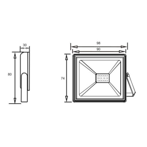 LED reflektor G-TECH 10W 6400K